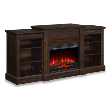 Lenore Fireplace Mantel, Brown