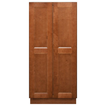Sunny Wood ESP2454B-A Ellisen 24"W x 54"H Double Door Pantry - Amber Spice