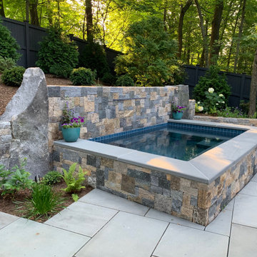 Lexington, MA Plunge pool with Waterfall