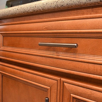 Knox, IN. Kountry Wood Products, Rustic Royal Maple Kitchen