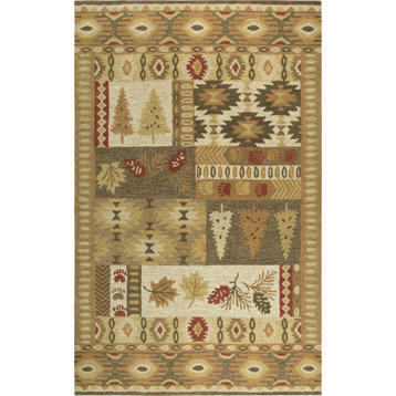 Rizzy Northwoods NWD105 5'x8' Brown Rug