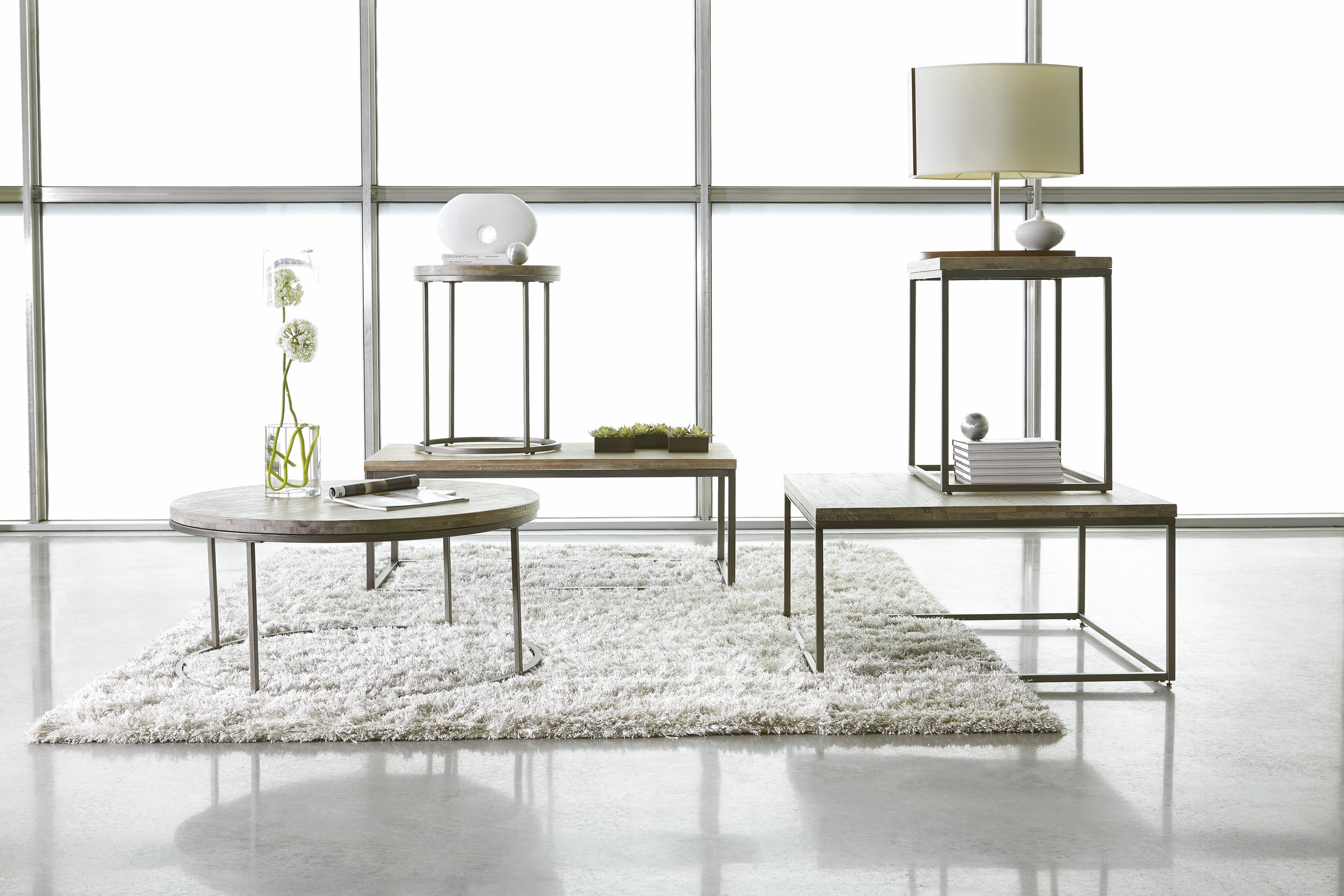 Palliser Furniture, Julien Coffee Table With Acacia Wood Top, Rectangle