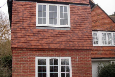 This is an example of a farmhouse house exterior in Wiltshire.