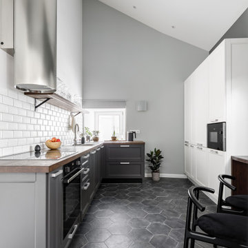 Мансардная двухуровневая квартира в скандинавском стиле