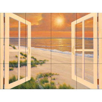 Tile Mural, Window Of Dreams by Diane Romanello