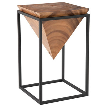 Inverted Pyramid Side Table, Natural, Large