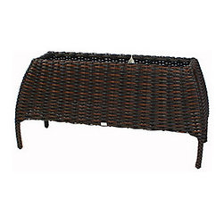 Ebel 44"x84" Dreux Woven Table Base - Outdoor Dining Furniture