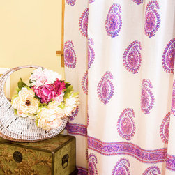 Purple Curtains - Windows And Doors