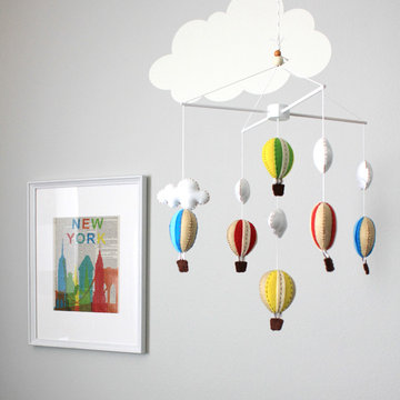 "Up" Travel Themed Gender Neutral Nursery