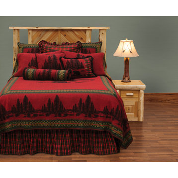 Wooded River Bear Value Bedding Set - King