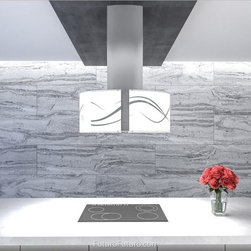34&Prime; Murano Serenity LED Island Range Hood - Range Hoods And Vents
