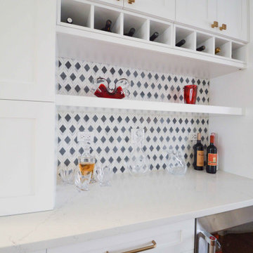 Arlington Heights Blue and White Kitchen