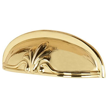 Alno Cup Pull Traditional, Polished Brass
