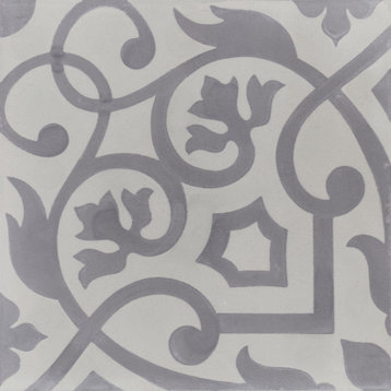 8"x8" Gypsycarrara Handcrafted Cement Tiles, Set of 16
