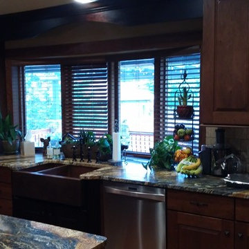 Rustic Cherry Kitchen By Wyoming Building Supply