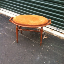 Vintage Vanity Seat-1920s - Upholstered Benches