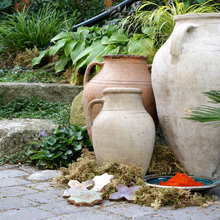 Fountains and urns