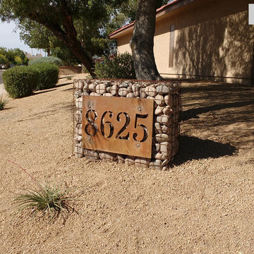 Scottsdale Trails Gabion Sign