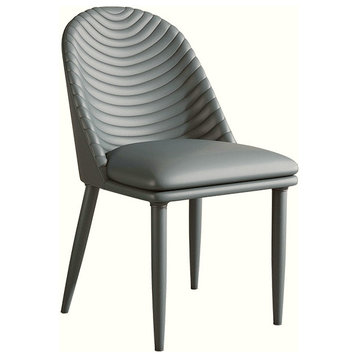 Nordic Design Leisure Backrest Dining Chair, Grey