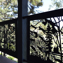 Evergreen CO Home Deck remodeling product w/Artistic Railing by NatureRails - Outdoor Products