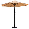 Tan Umbrella & Black Base Set