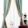 Luxurious Window Curtain, Modern Art, 76"x96"