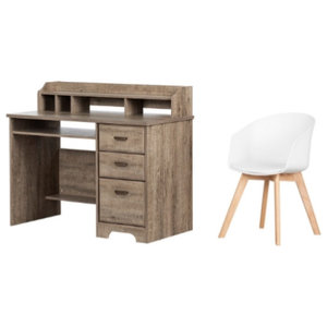 Leon Mid Century Desk, White - Midcentury - Desks And Hutches - by The  Mezzanine Shoppe | Houzz