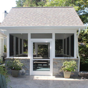Best screened porch addition remodel in Maryland by Talon Construction Inc.