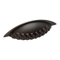 Cosmas - Cabinet Cup Pull, Oil Rubbed Bronze Braided, Set of 10 - Cabinet And Drawer Handle Pulls