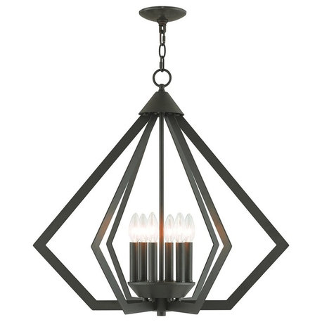 Livex Lighting Prism Light Chandelier, Bronze