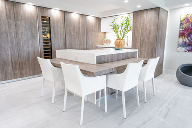 Design ideas for a modern kitchen in Miami.