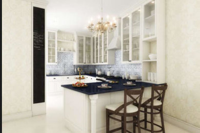 Inspiration for a coastal kitchen remodel in Other