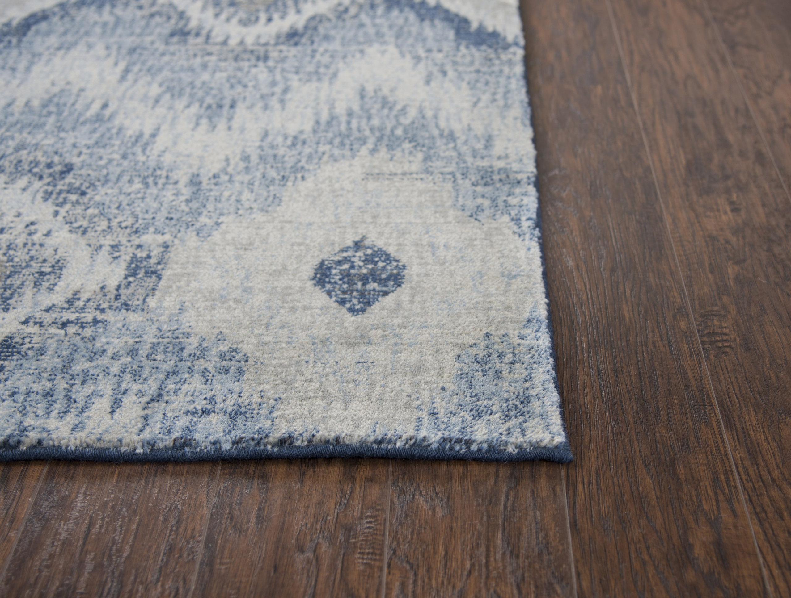 Rizzy Wool Rug Rizzy Home GS6737 Gossamer Wool Area Rug Light Gray, 2'6