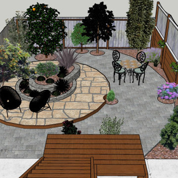 Creative Combining of Hardscape Materials