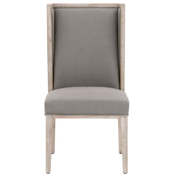 Essentials For Living Traditions Martin Wing Chair in Grey - Set of 2
