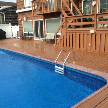 Trex Transcends Tropics Tiki Torch Decking