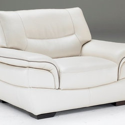 Natuzzi Editions Casual/Contemporary Leather Chair B807 - Living Room Chairs