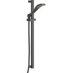 Delta - Delta Dryden Single-Setting Slide Bar Hand Shower, Venetian Bronze, 57051-RB - Wash the day away with this super functional handshower, giving you water any way you need it, anywhere you want it.  The handshower easily adjusts on the wall-mount slide bar to accommodate every user.  The built-in backflow protection system incorporates two certified check valves for your peace of mind.  Delta is committed to supporting water conservation around the globe and has been recognized as WaterSense Manufacturer Partner of the Year in 2011, 2013, and 2014.
