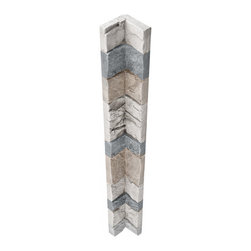 254-STACKED STONE INSIDE CORNER - 48"L X 4 3/4"W X 1 &frac12;"D - Wall Panels