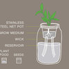 Tuscany Herb Garden Jar, Set of 3