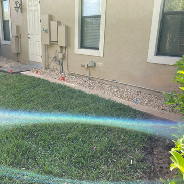 Landscape drainage and drip line solution