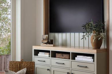 Inspiration for a modern family room remodel in San Francisco