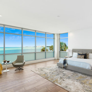 Luxury Primary Bedroom with Panoramic Gulf Views — Siesta Key Condo
