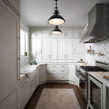Contemporary Off-White Kitchen in Buffalo, NY