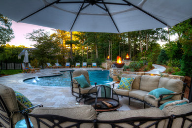 Inspiration for a timeless pool remodel in Boston