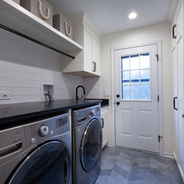 Farmhouse Kitchen and Laundry Room Remodel in Naperville, Illinois