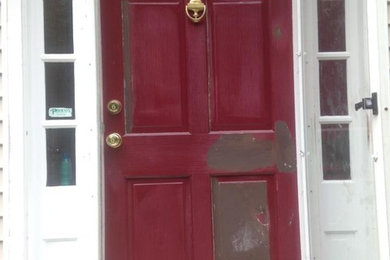 Before and After Door Painting