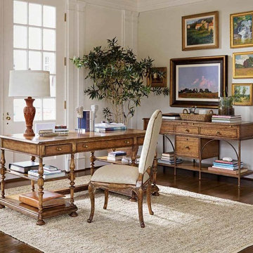 Stanley Furniture Arrondissement Esprit Writing Desk in Sunlight Anigre