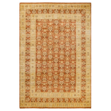 Luna, One-of-a-Kind Hand-Knotted Area Rug, Brown, 6'2"x8'10"