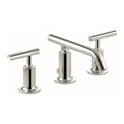 Kohler - Kohler K-14410-4 Purist 1.2 GPM Widespread Bathroom Faucet - Polished Nickel - Bathroom Sink Faucets